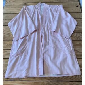 Kanebo Pure Silk Japanese Kimono Top Size Medium Women’s Pink Open Front